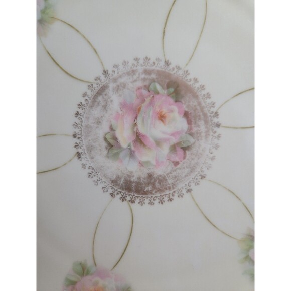 Vintage PM Moschendorf Decorative Porcelain Plate, Handpainted, Gold Trim &... - Picture 2 of 6